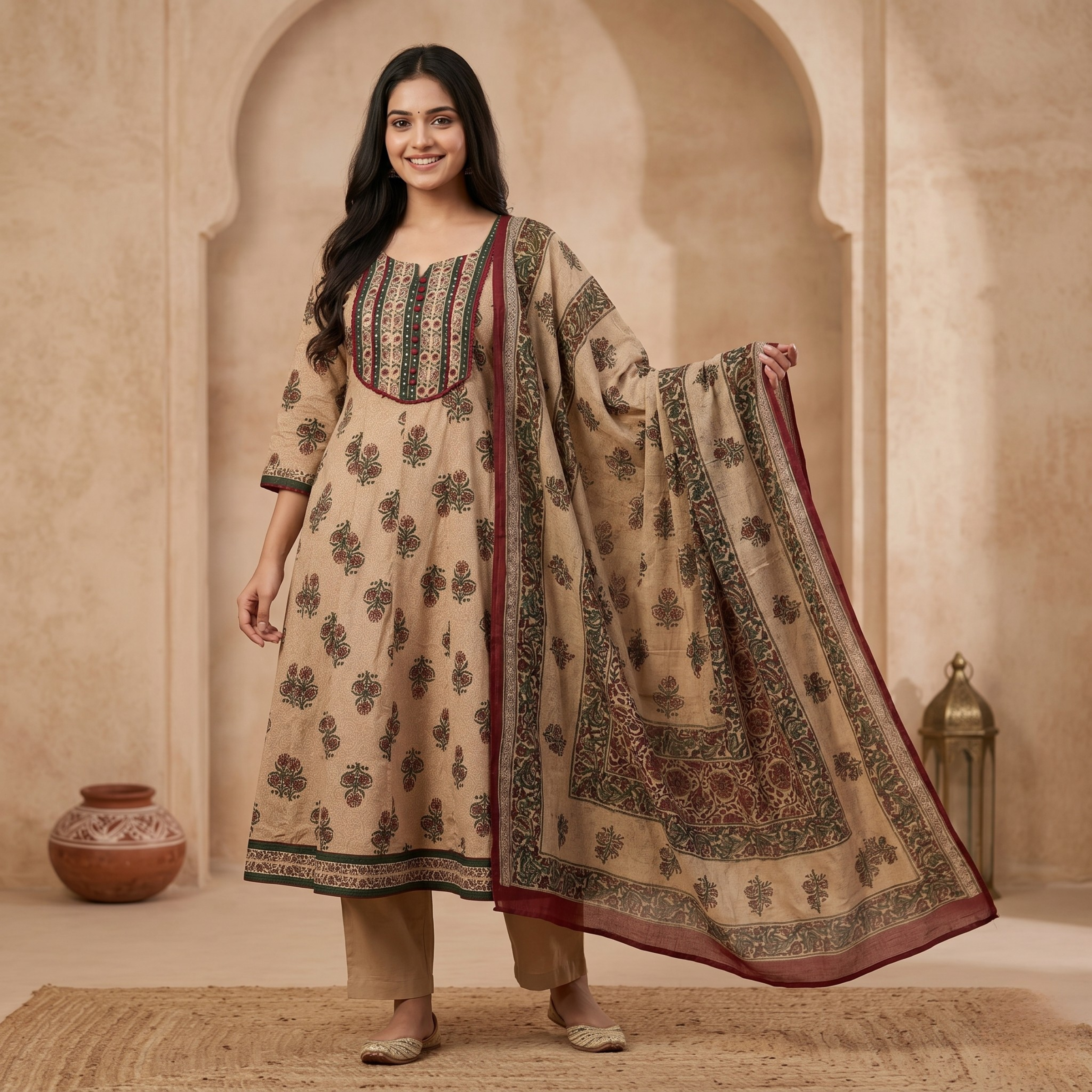 Rustic Mughal Anarkali
