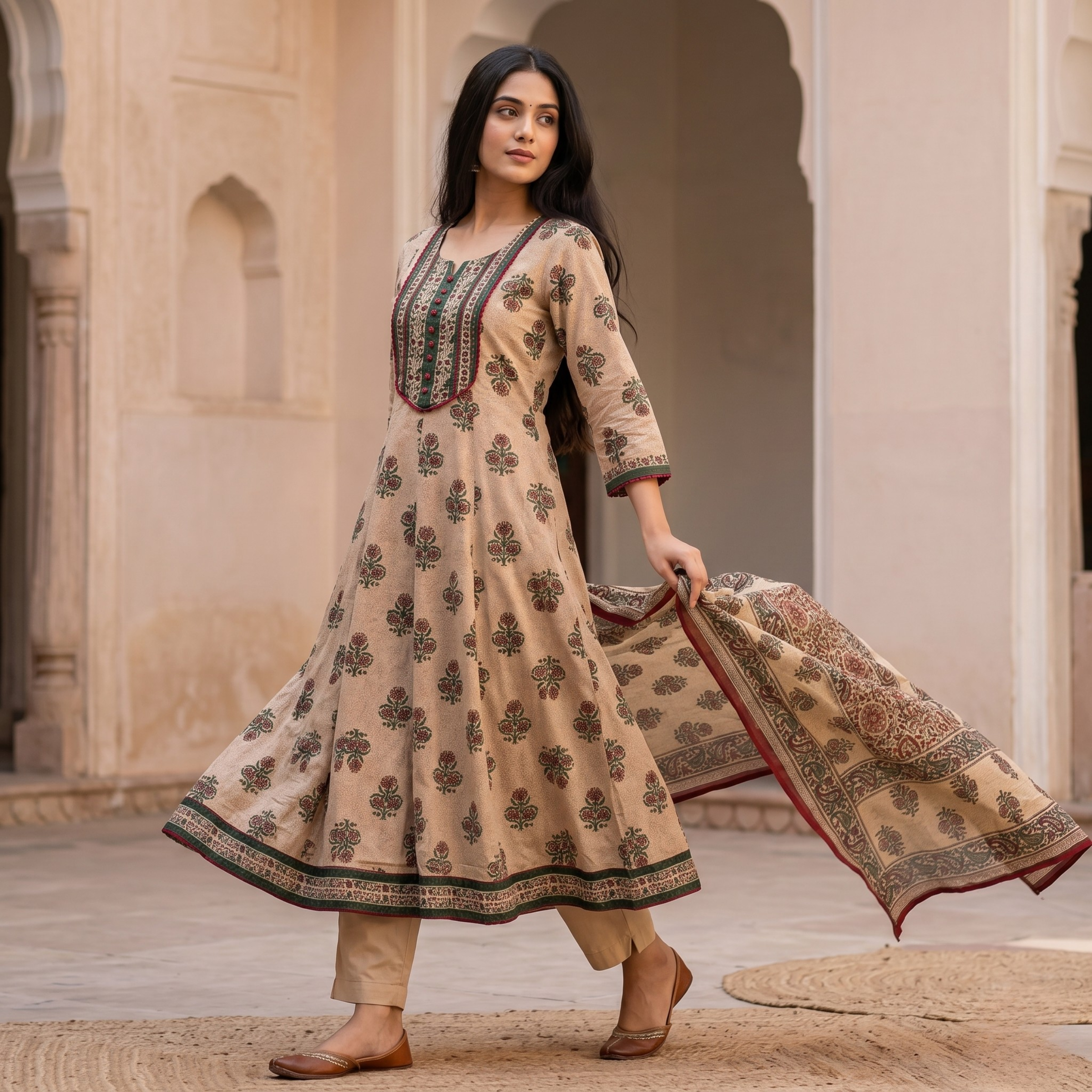 Rustic Mughal Anarkali