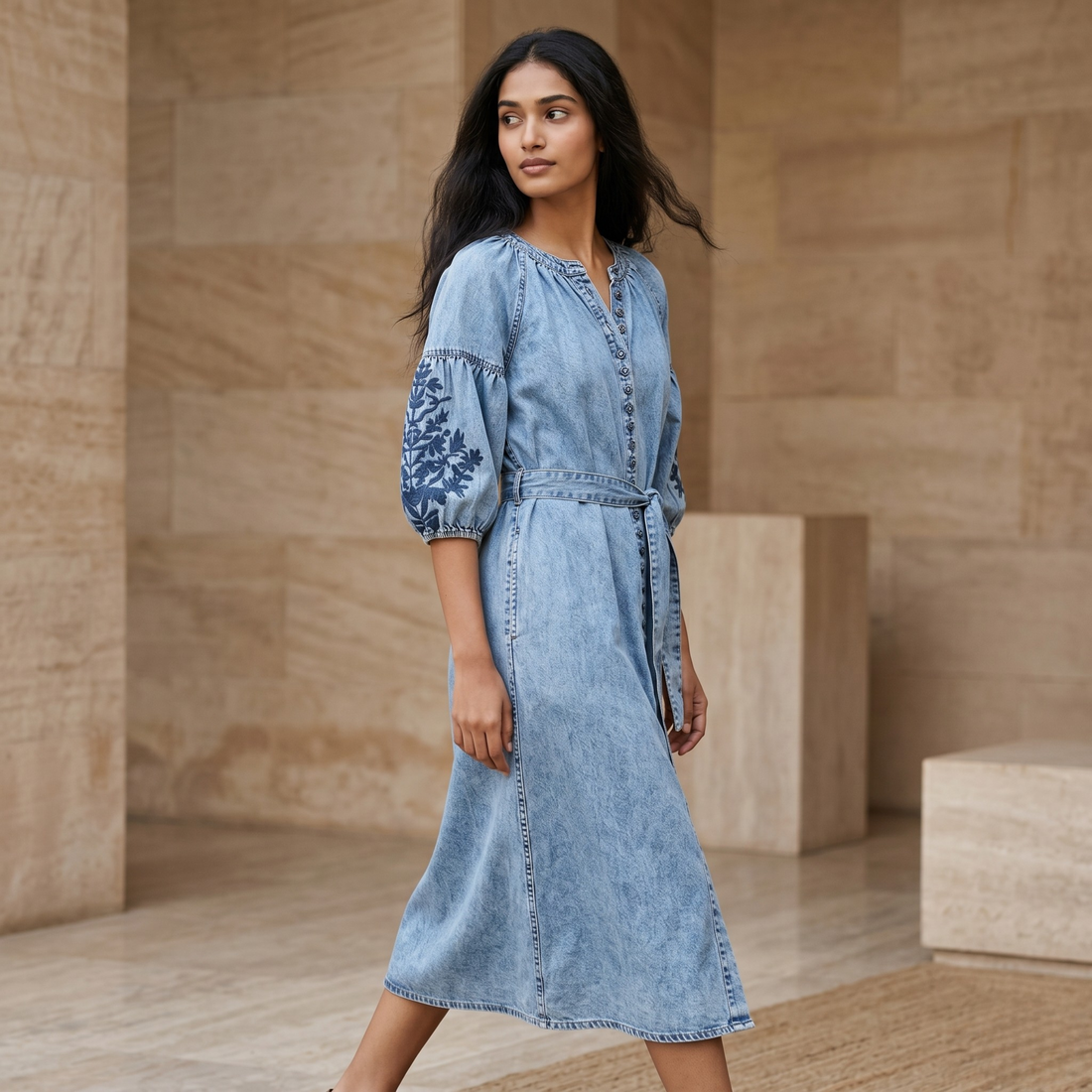 Neerja Denim Dress