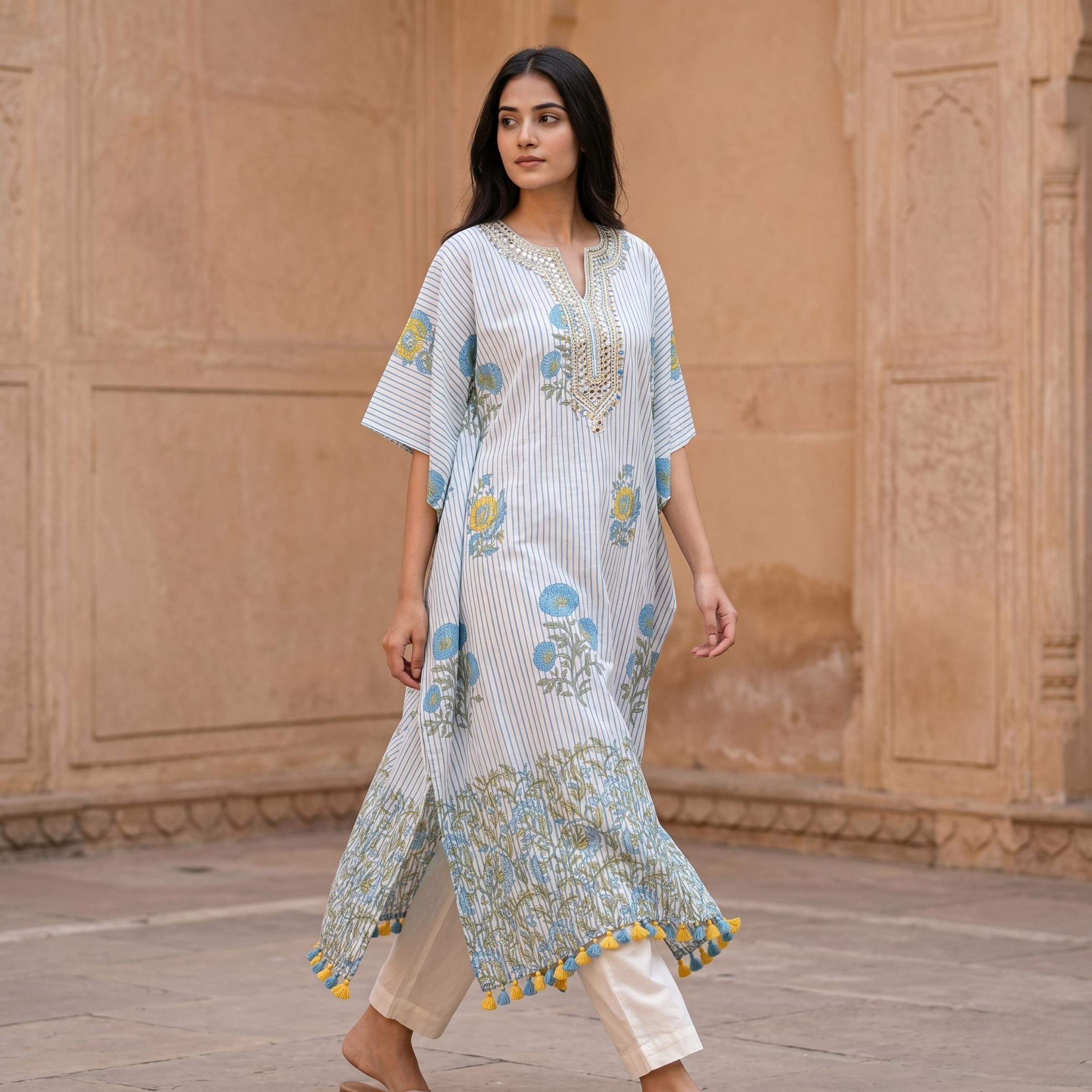 Neel Noor Kaftan Set
