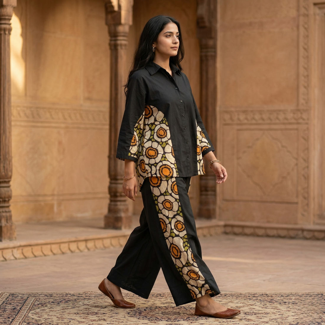 Kanika Noir Cotton Co-ord Set