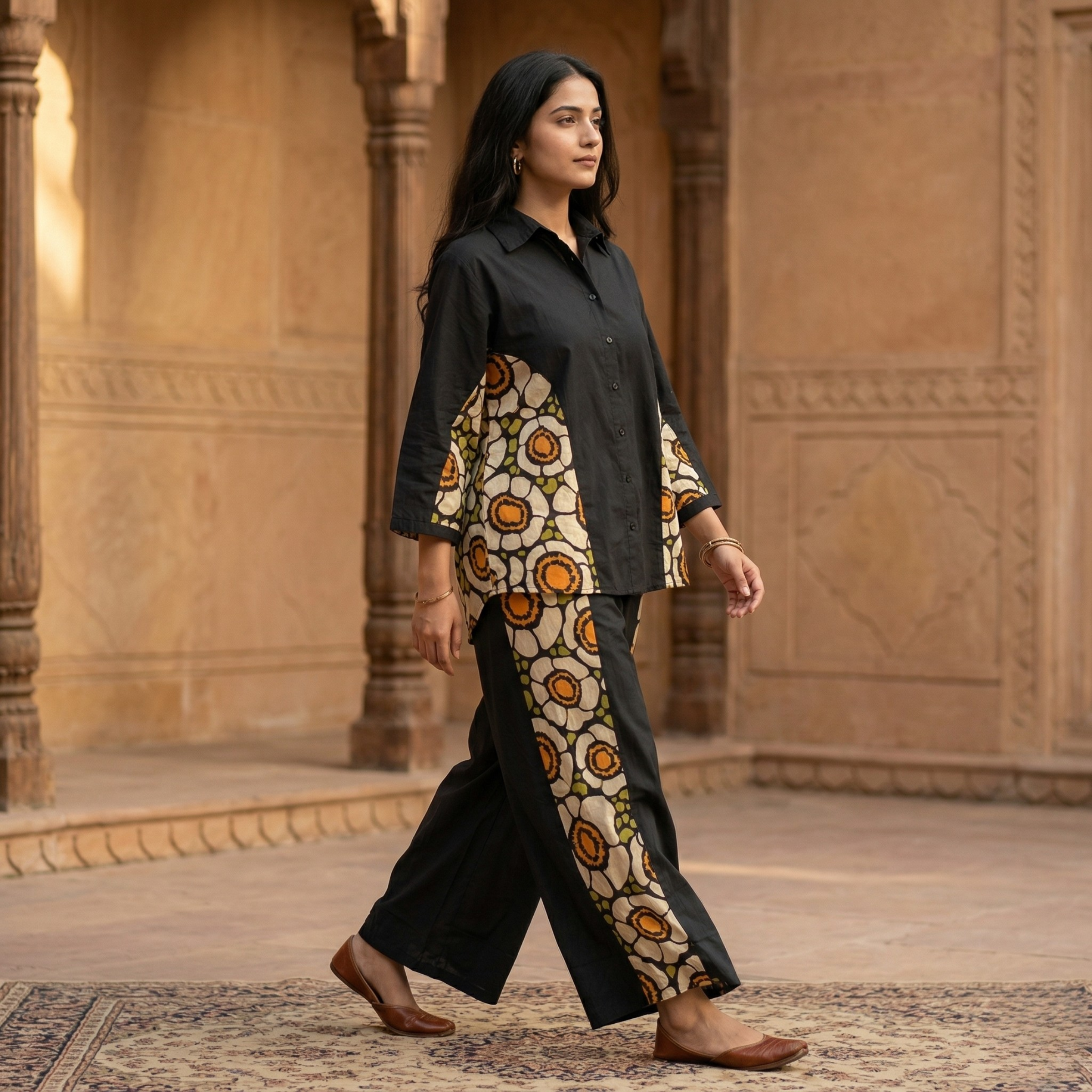 Kanika Noir Cotton Co-ord Set