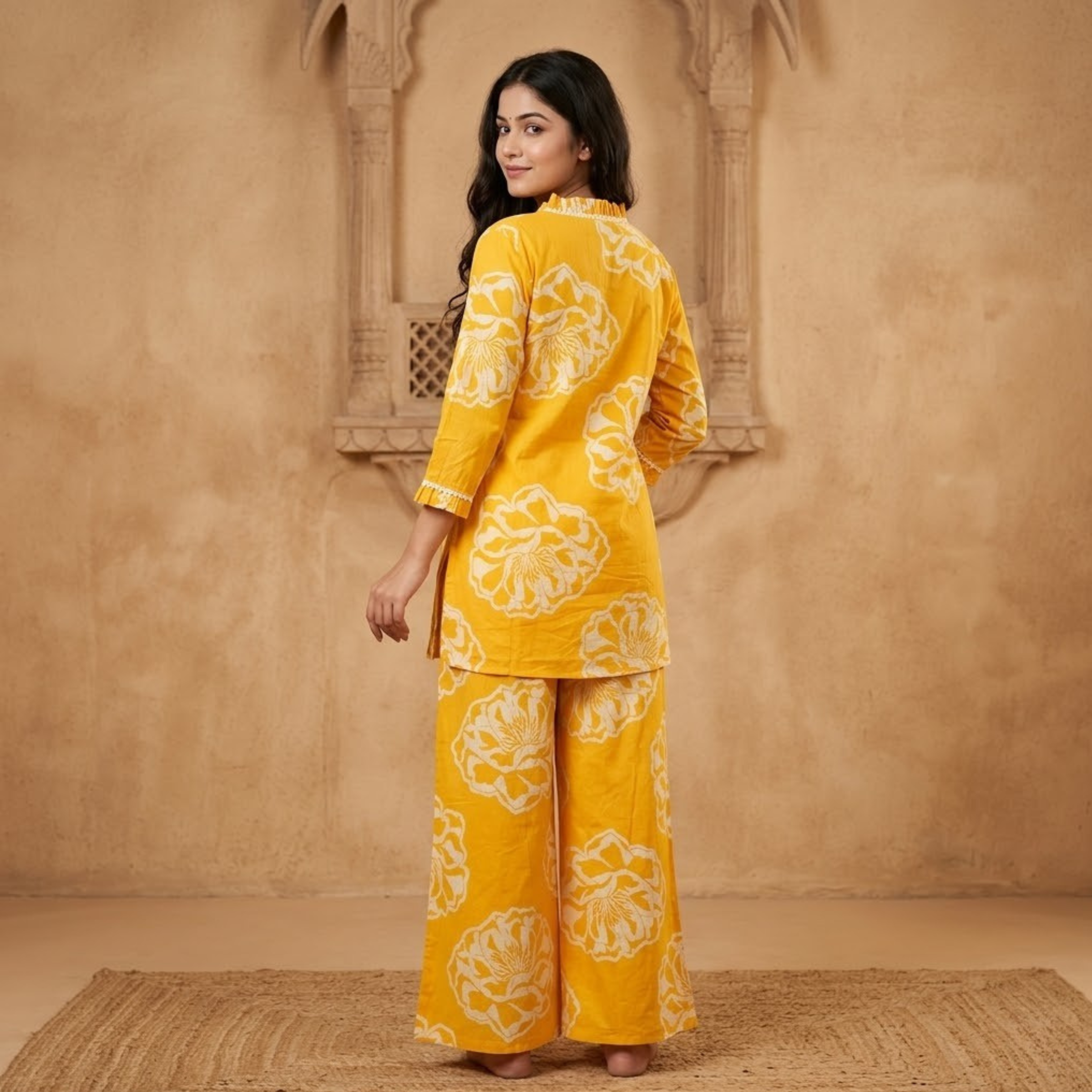 Peeli Phool Cotton Co-ord Set