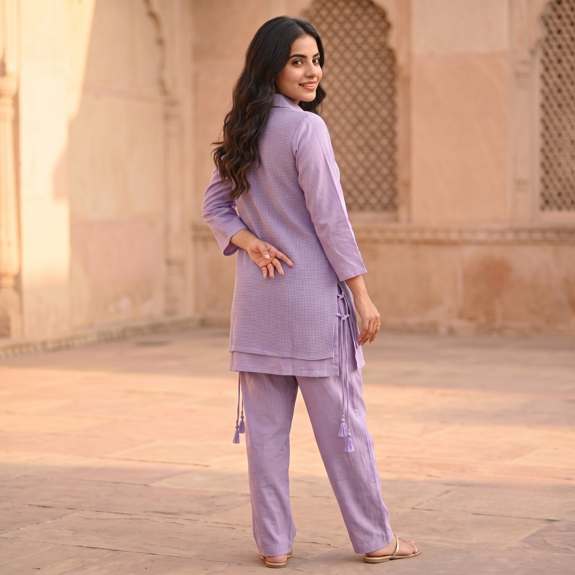Lavender Bloom Cotton Co-ord Set