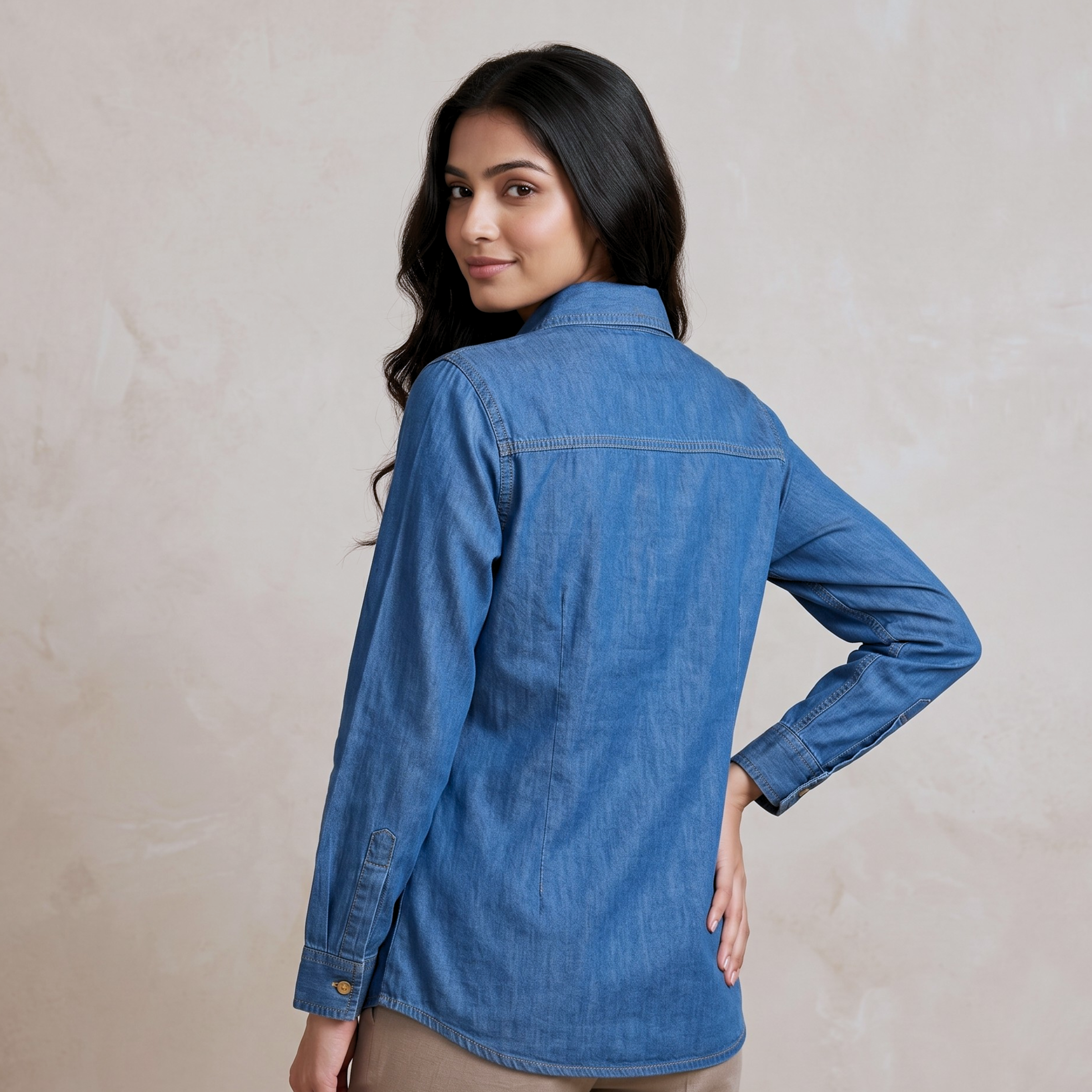 Aira Embroidered Denim Shirt