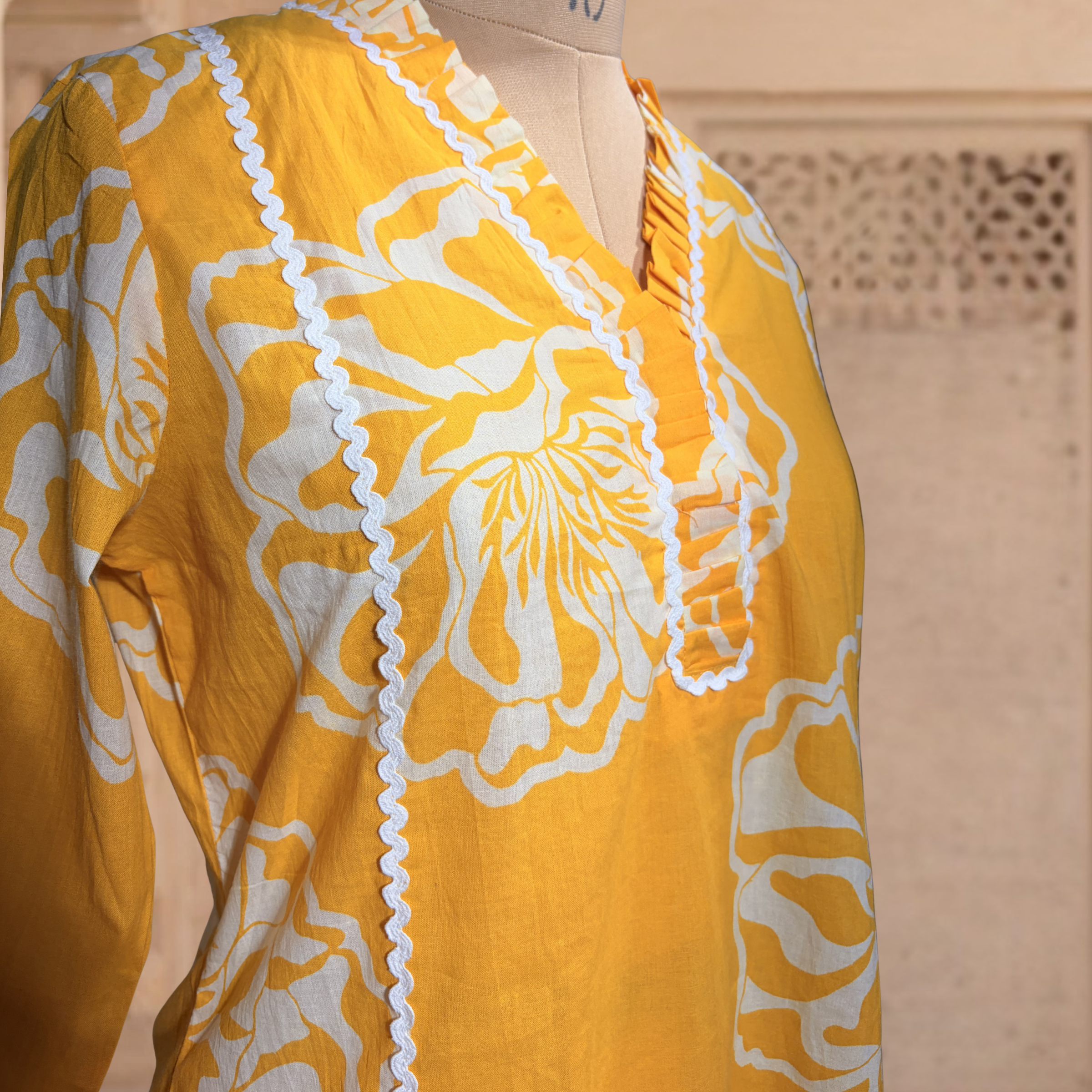 Peeli Phool Cotton Co-ord Set