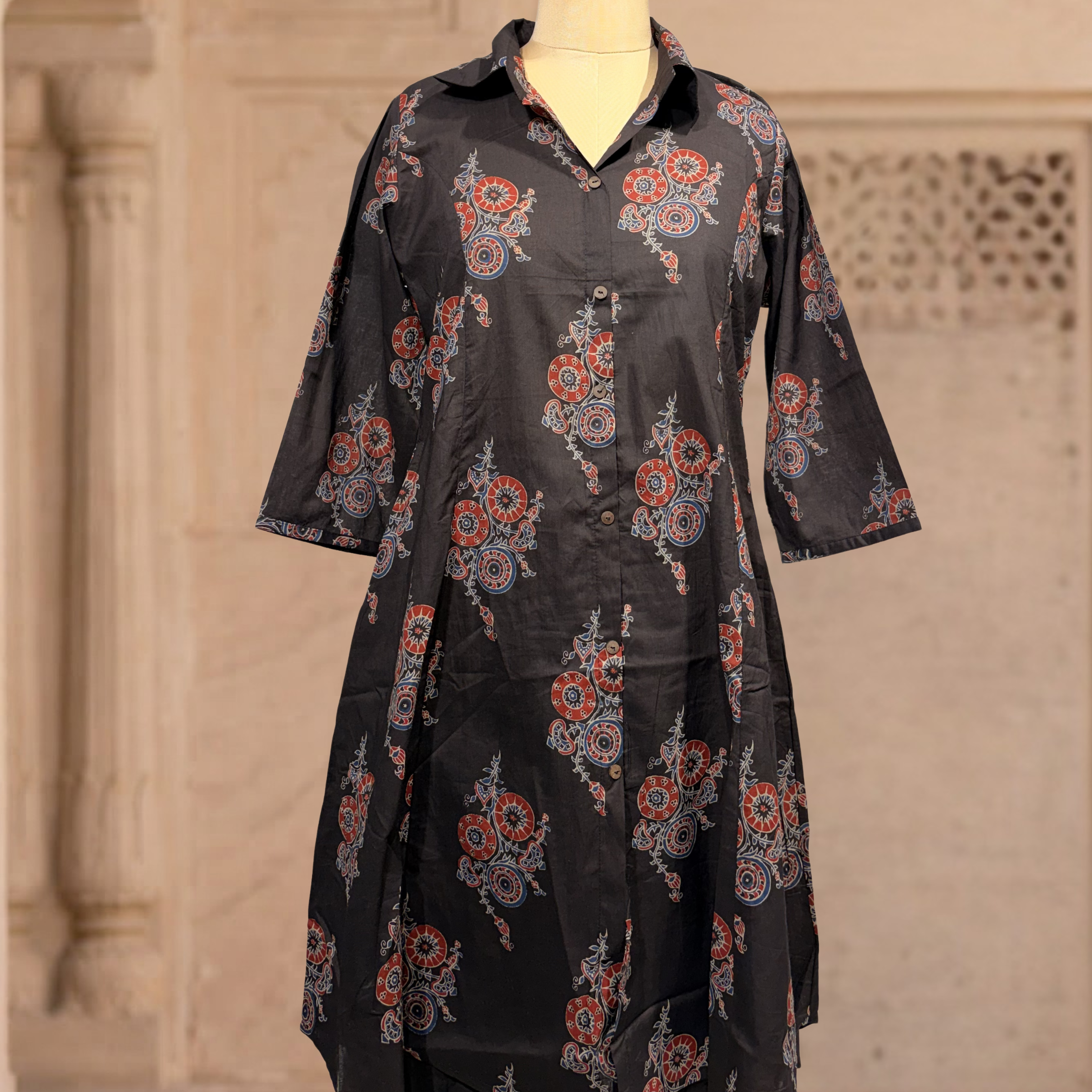 Midnight Ajrakh Inspired Coord Set