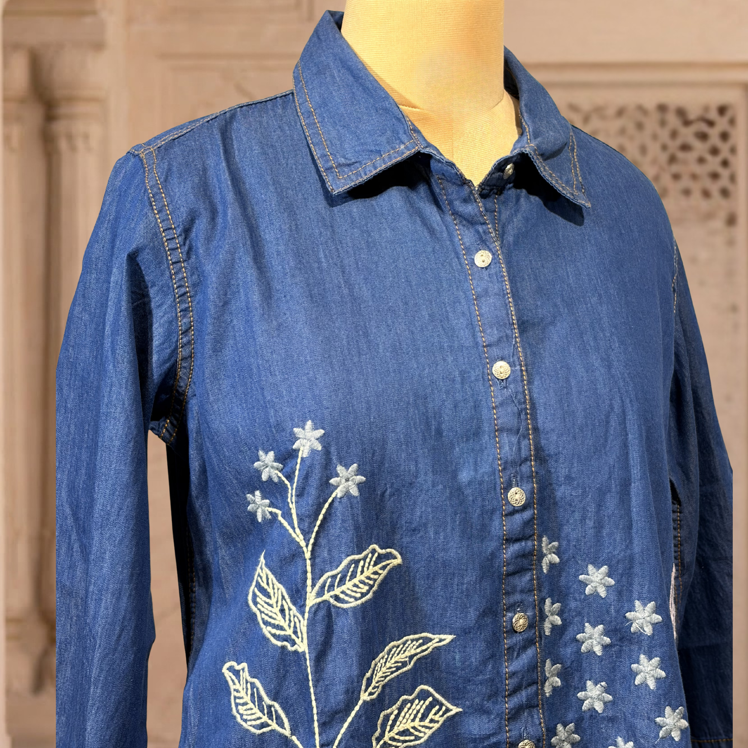 Myra Handcrafted Denim Shirt