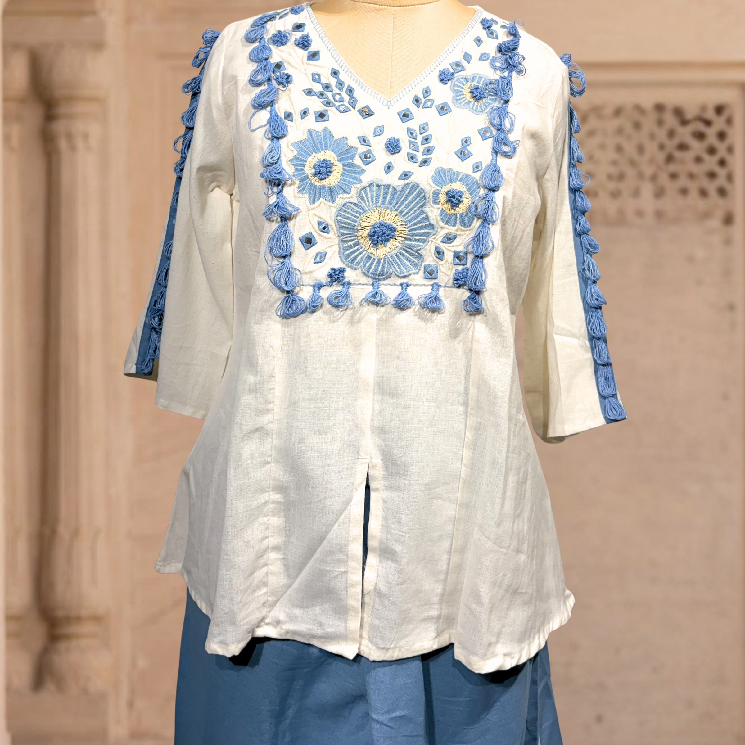 Powder Blue Petal Coord Set