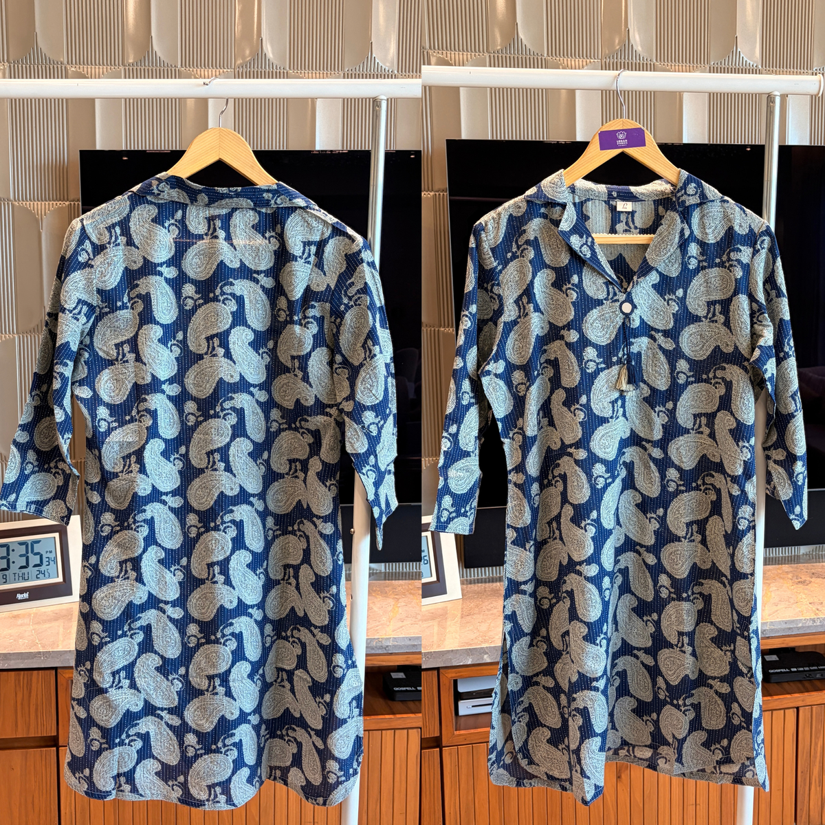 Amaya Indigo Paisley Kurti