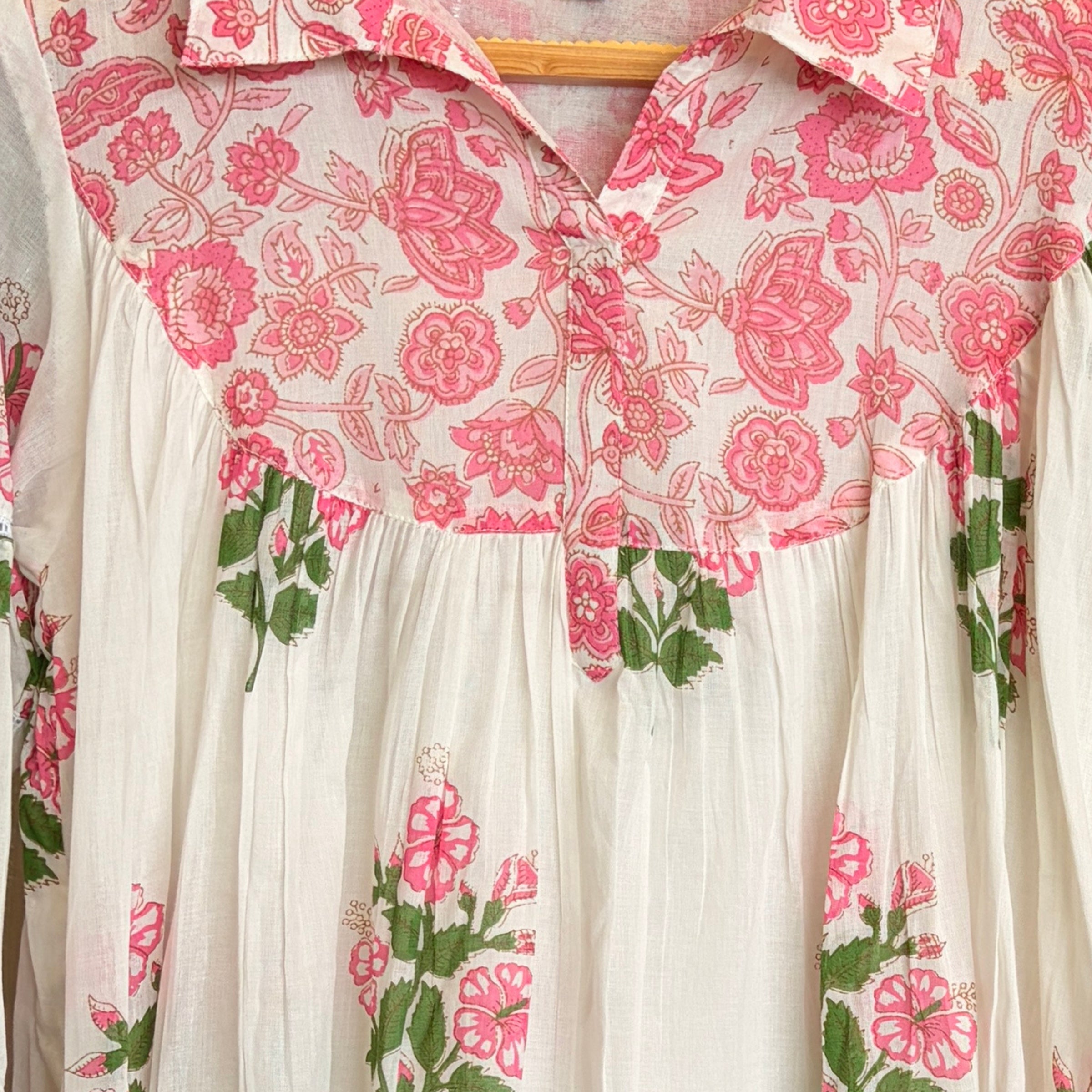 Aarna Blush Floral Mul Cotton Co-ord Set