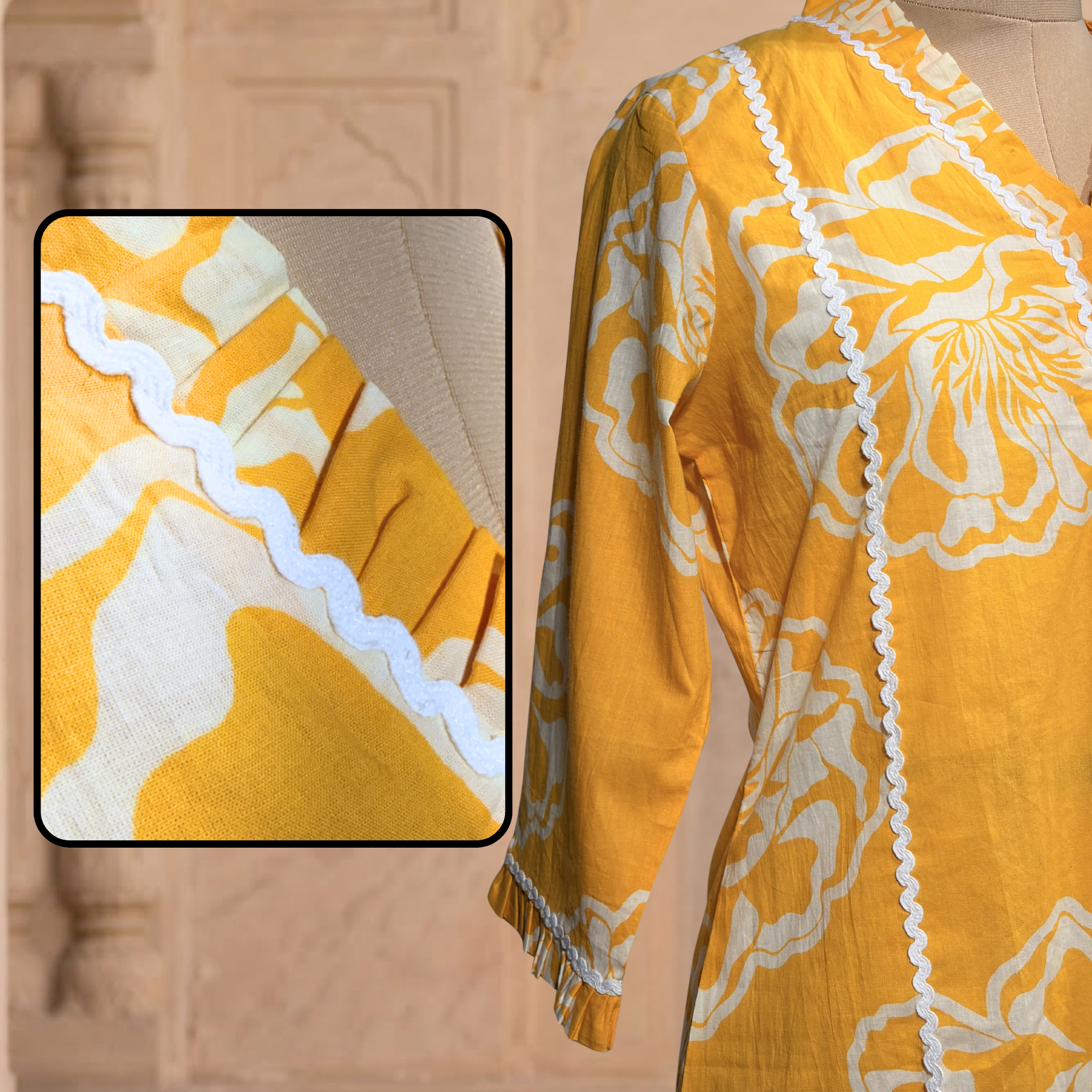 Peeli Phool Cotton Co-ord Set