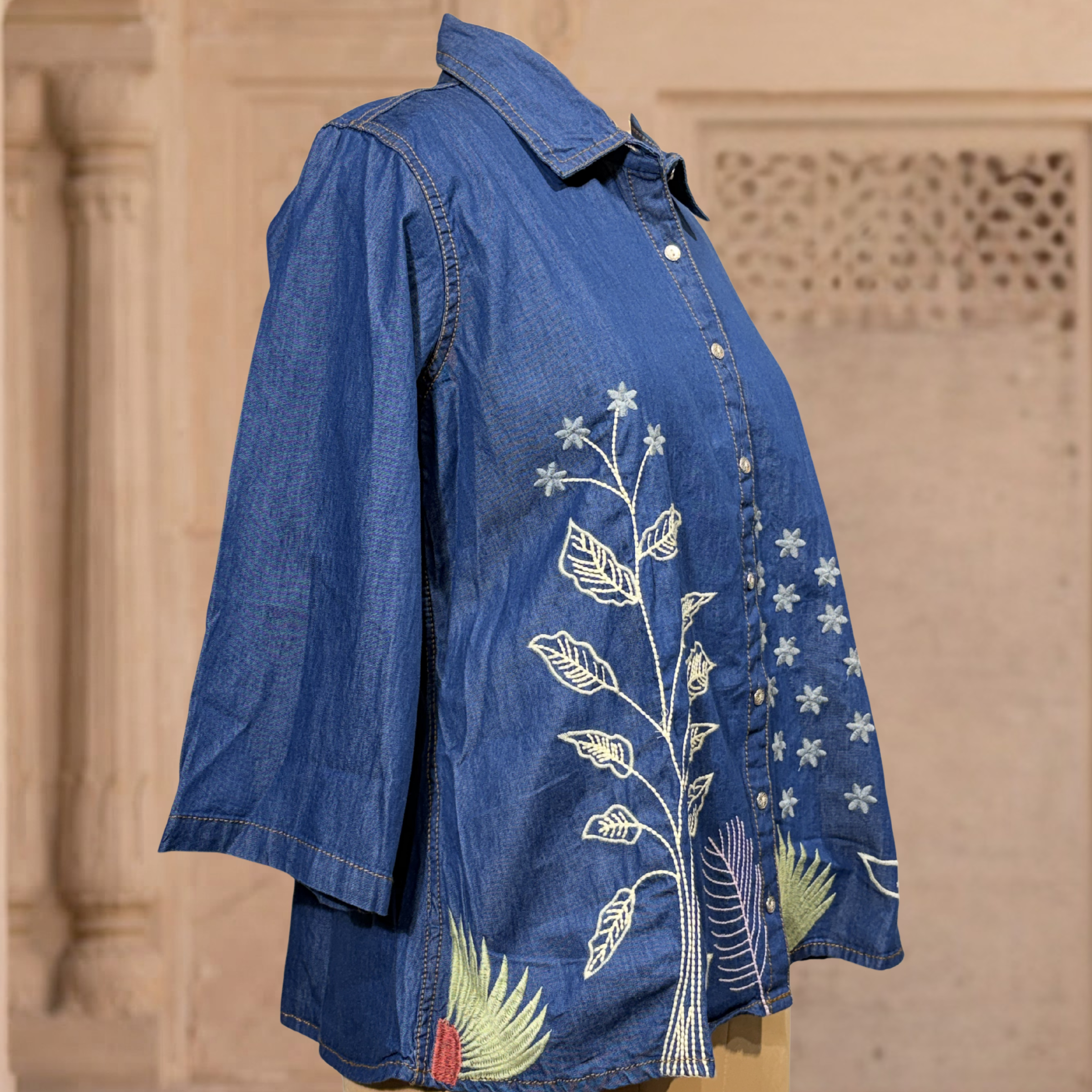Myra Handcrafted Denim Shirt