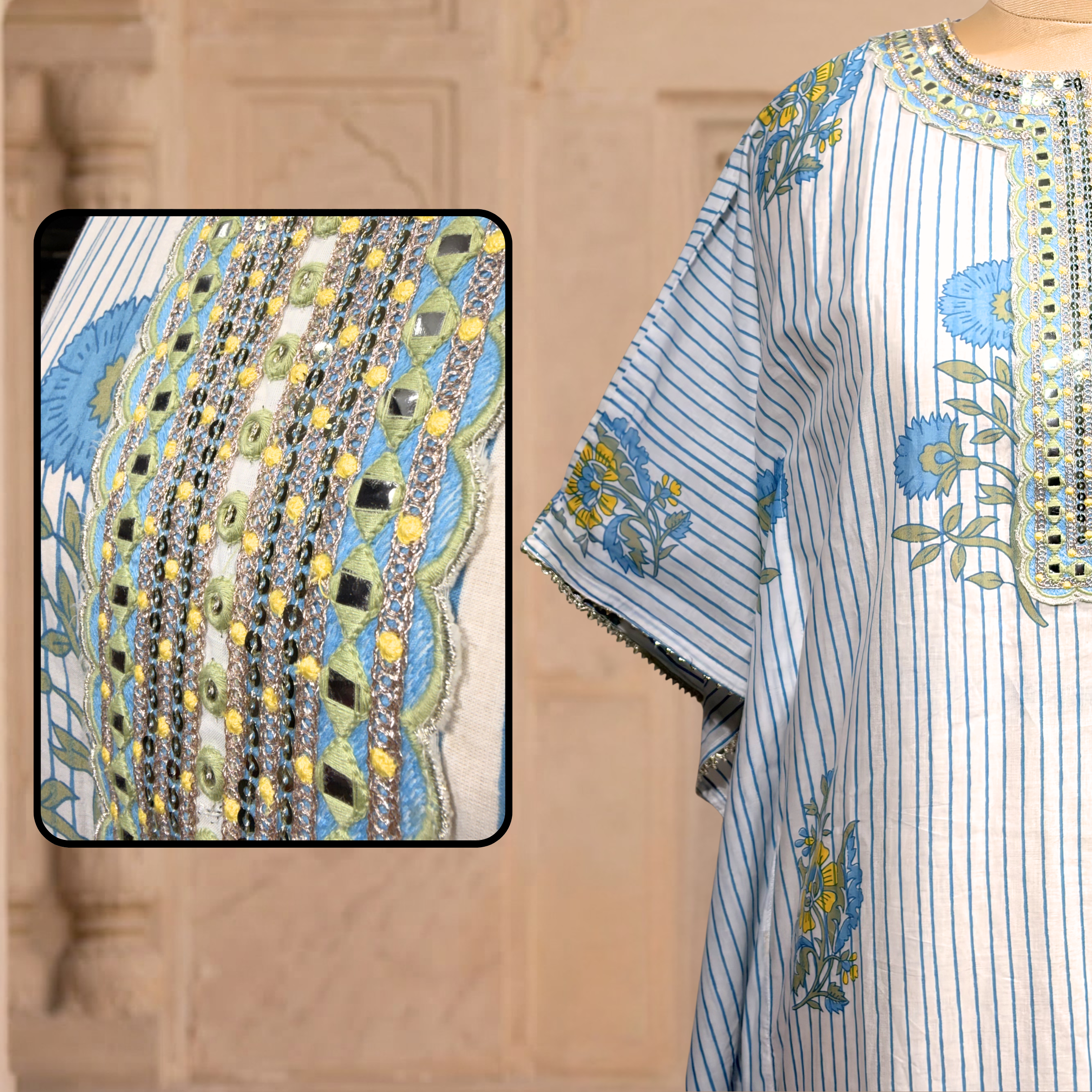 Neel Noor Kaftan Set