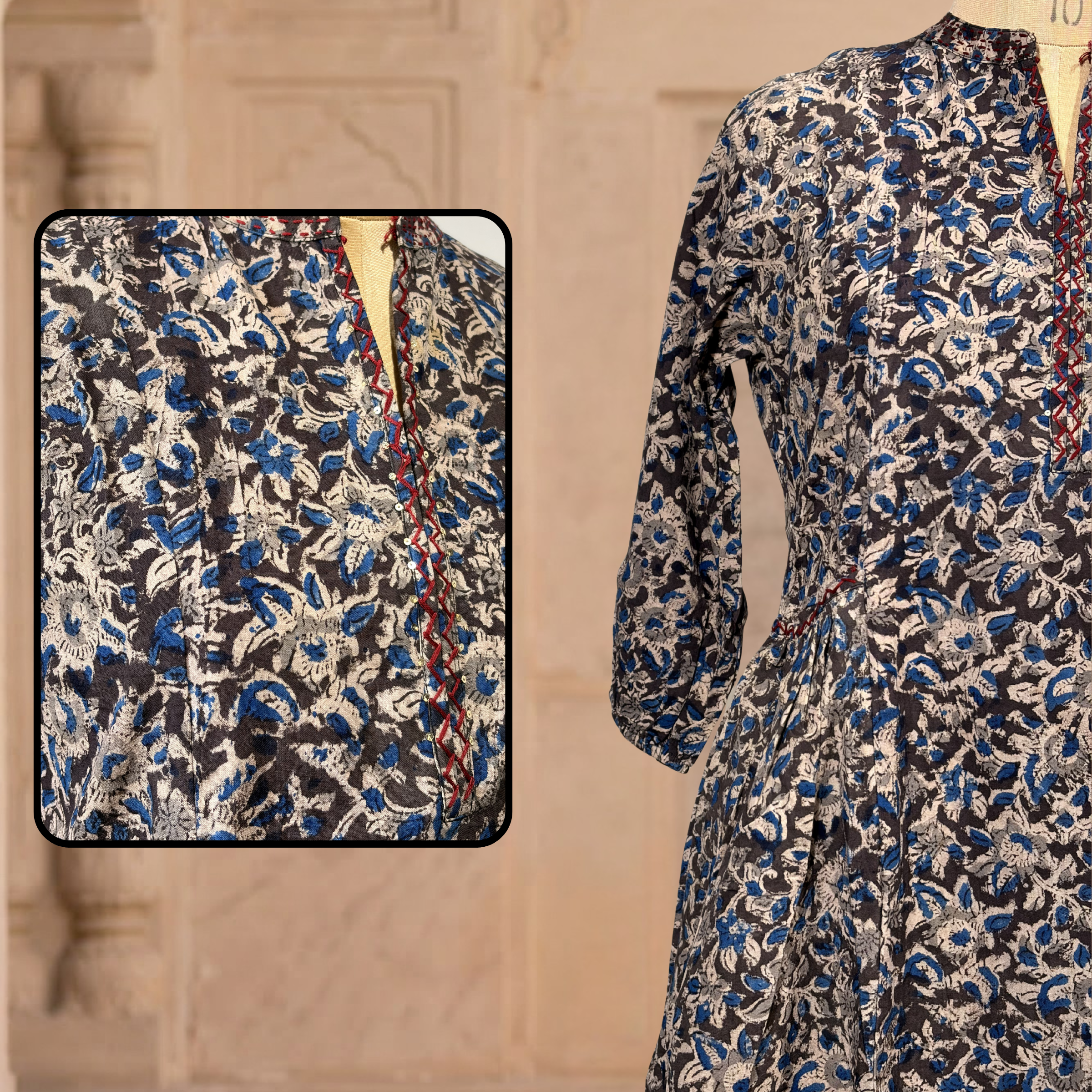 Noor Earth Floral Dress