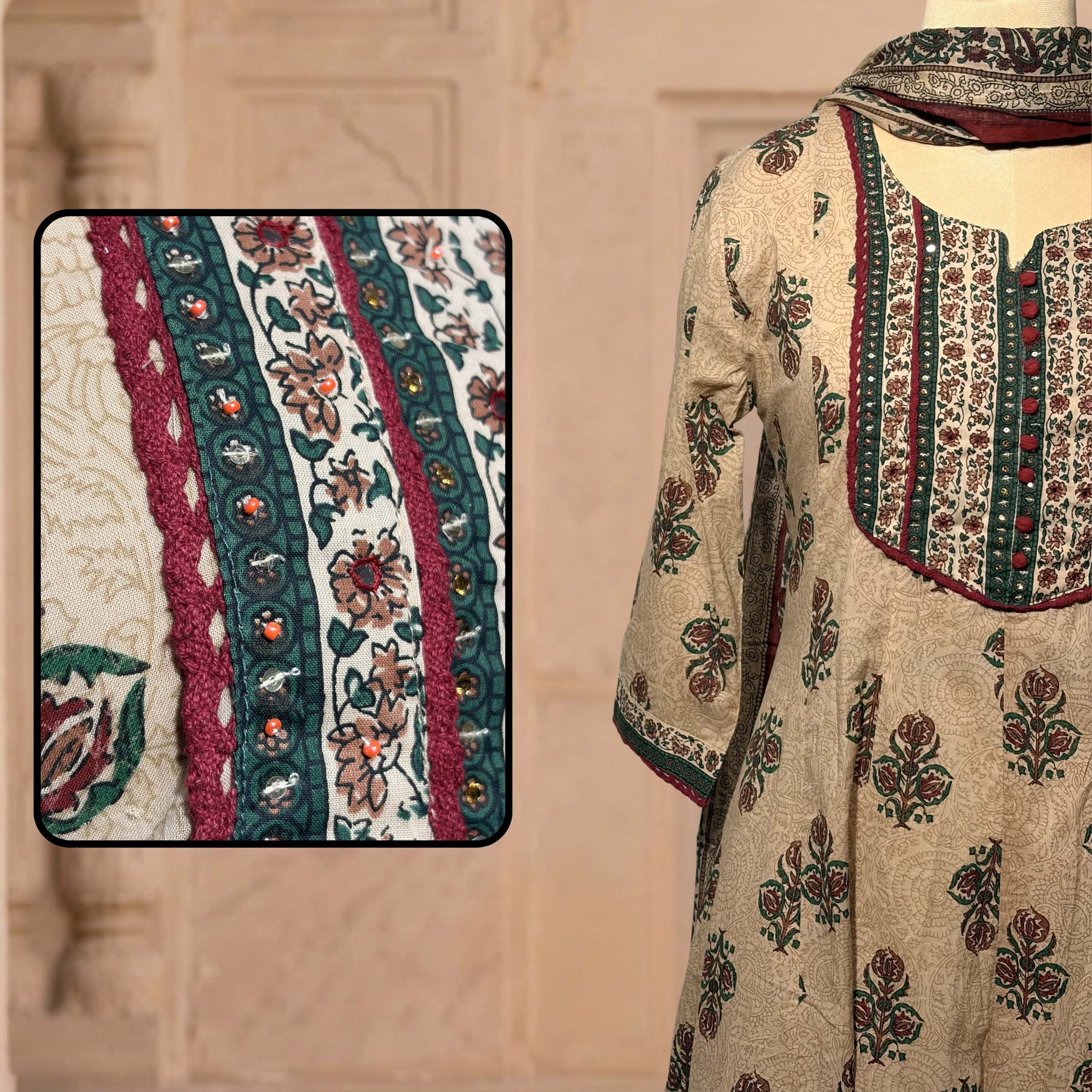 Rustic Mughal Anarkali