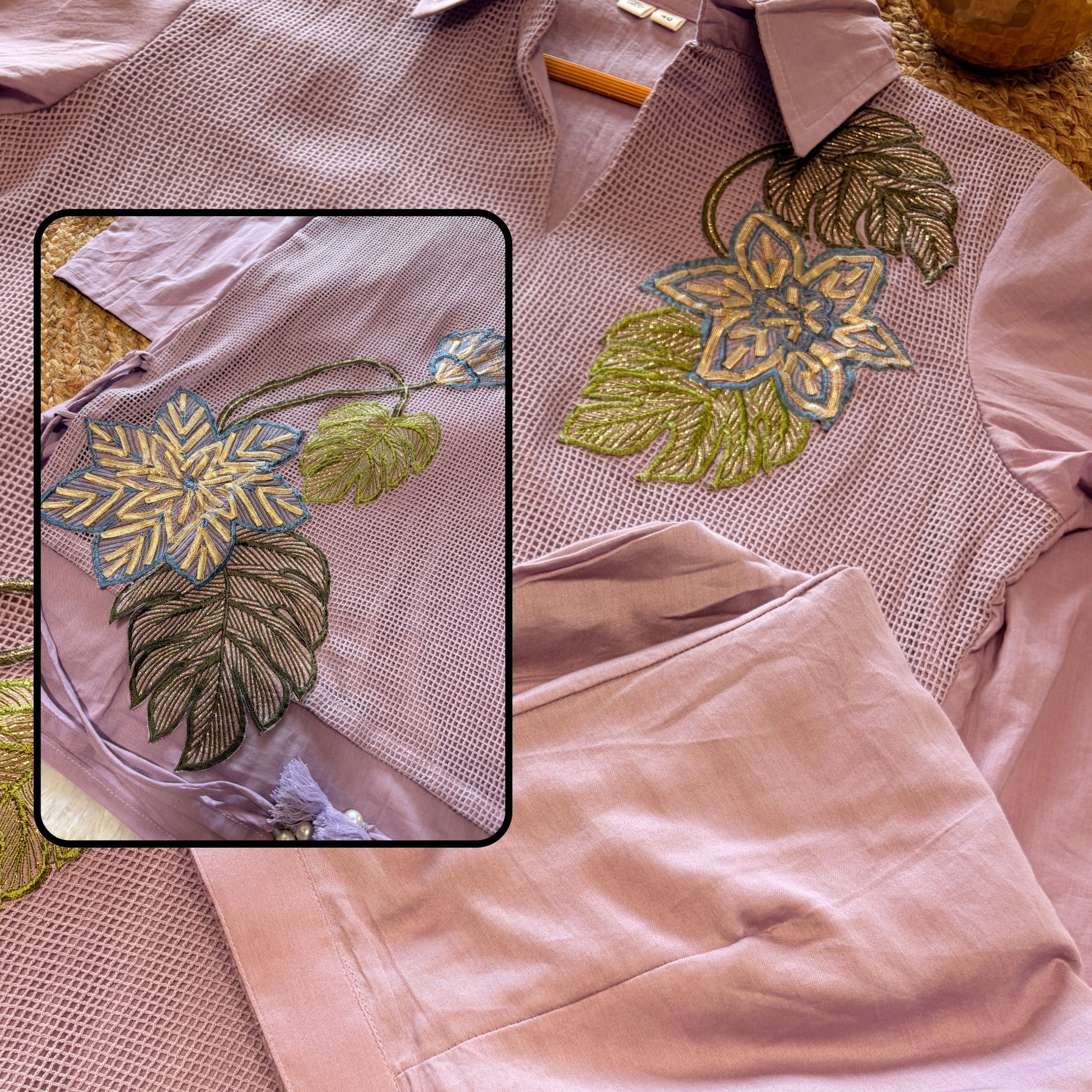 Lavender Bloom Cotton Co-ord Set