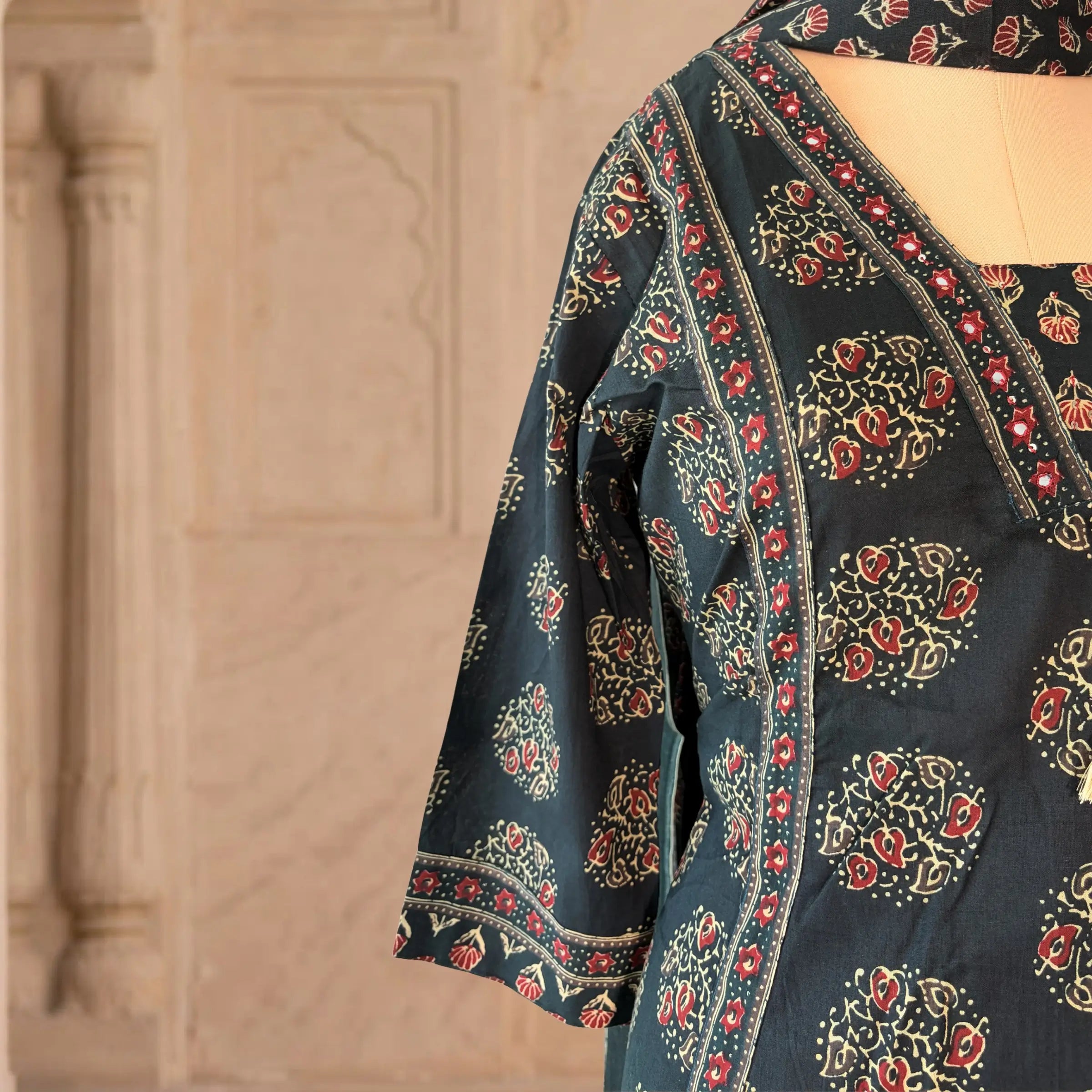 Aafreen Ajrakh Printed Suit Set