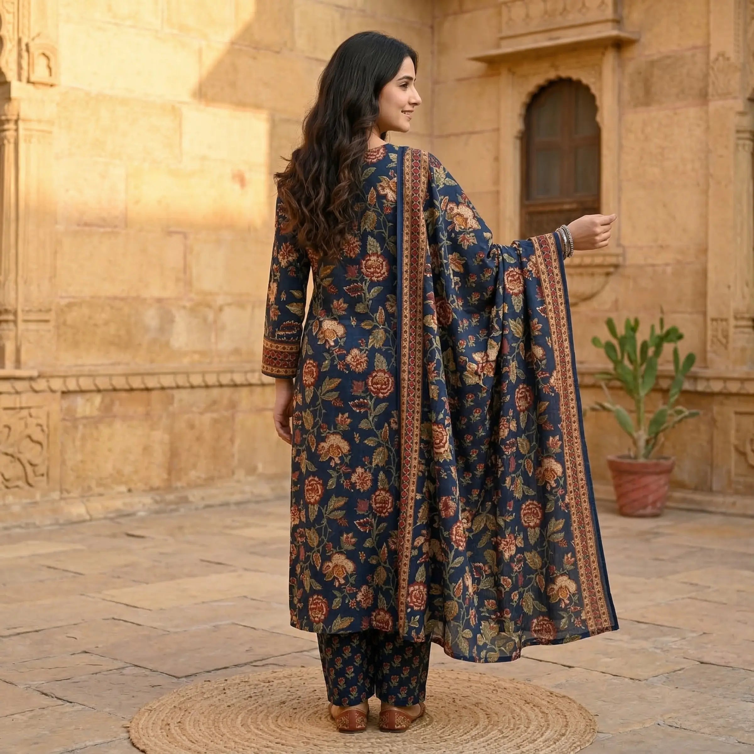 Afsana Ajrakh Suit Set
