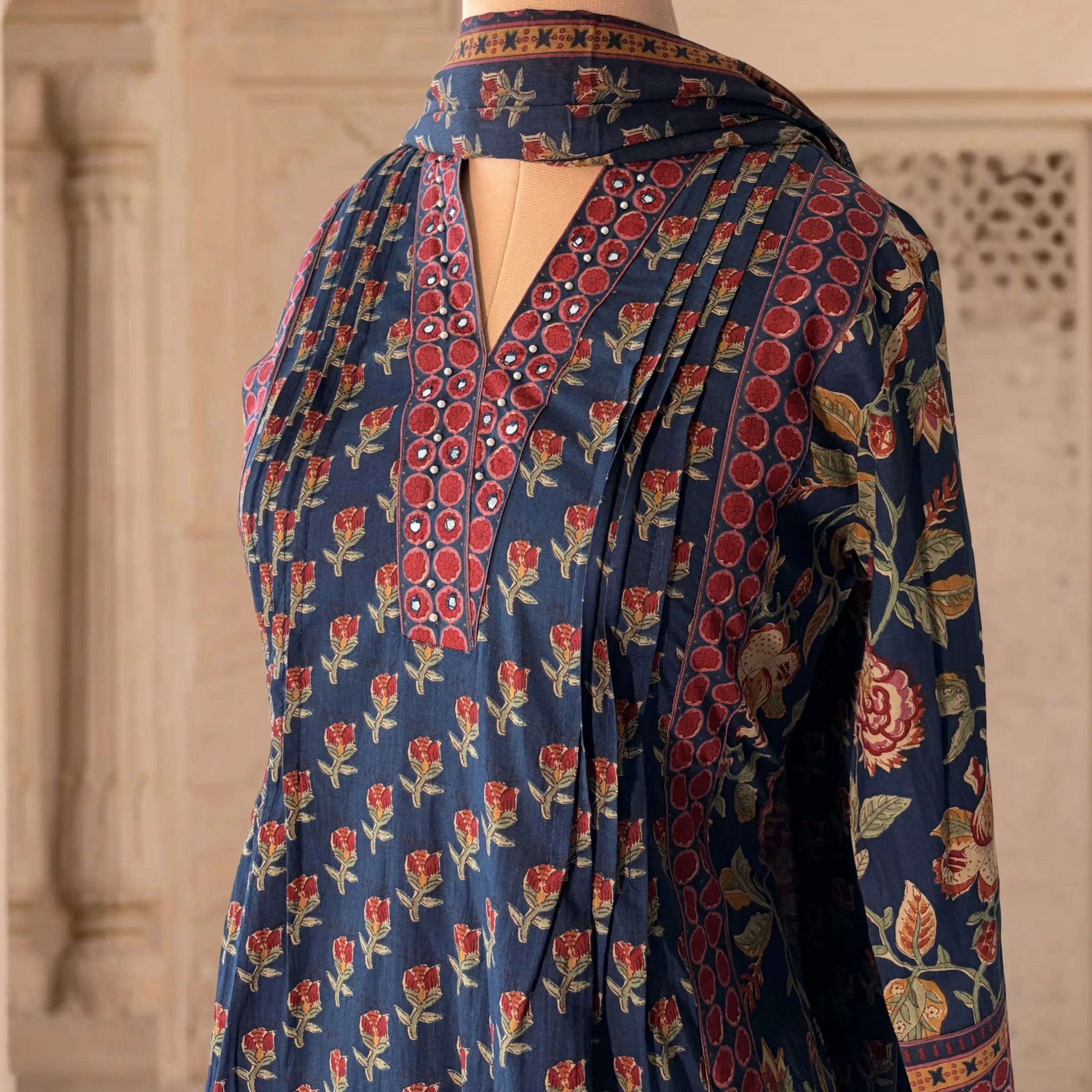Afsana Ajrakh Suit Set