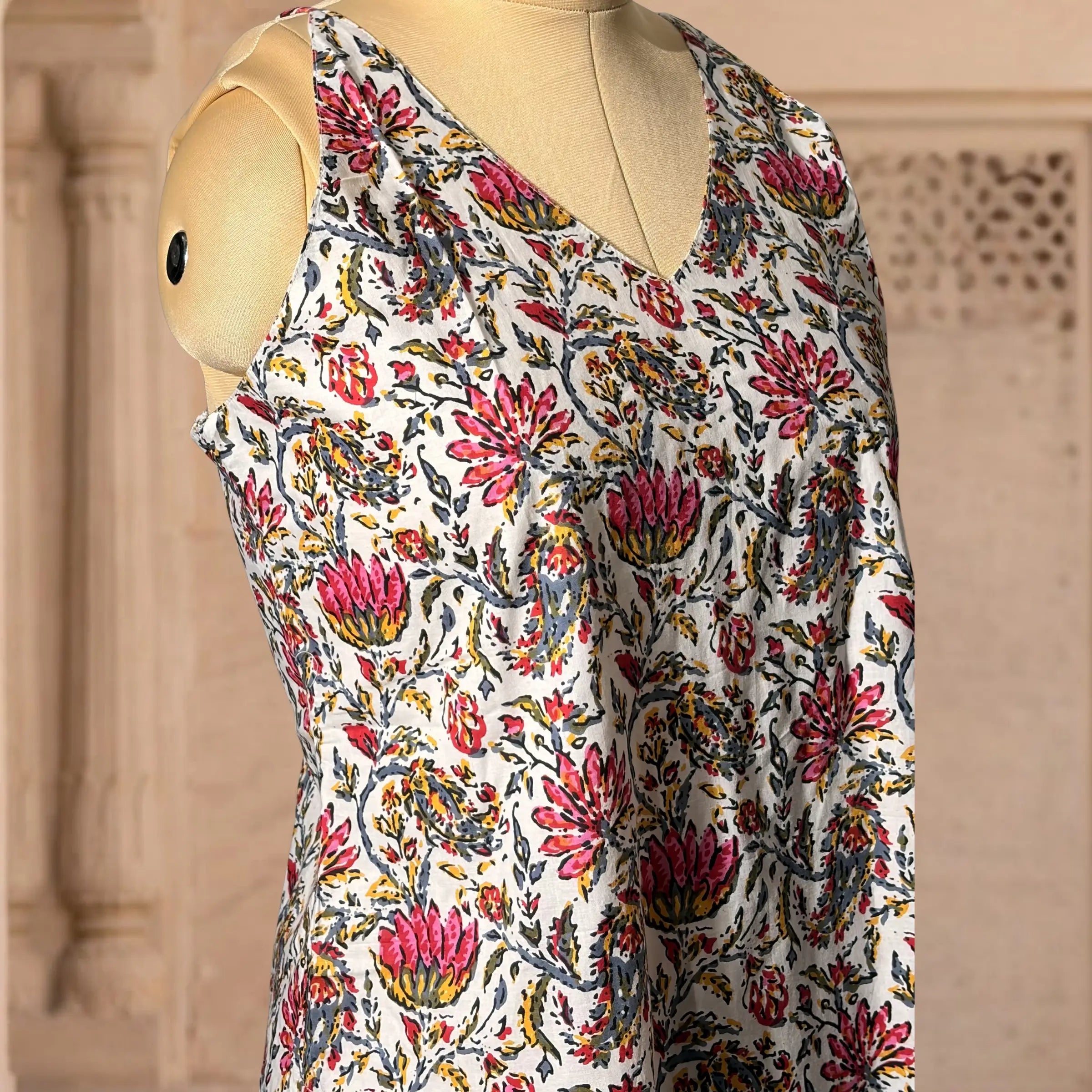 Ivory Blossom Halter Neck Top