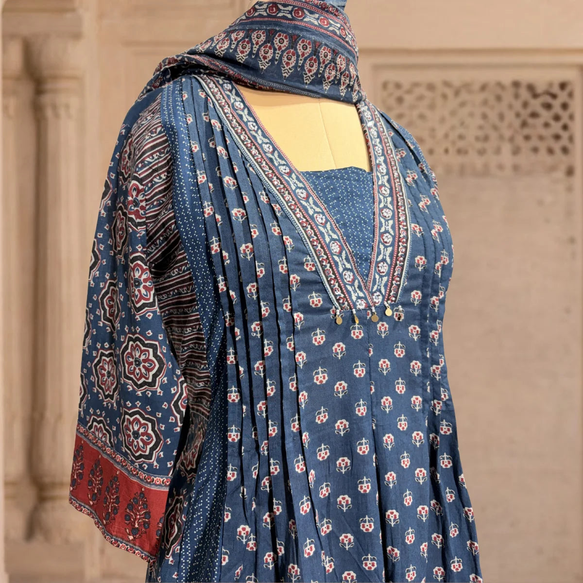 Neel Ajrakh Printed 3-Piece Set