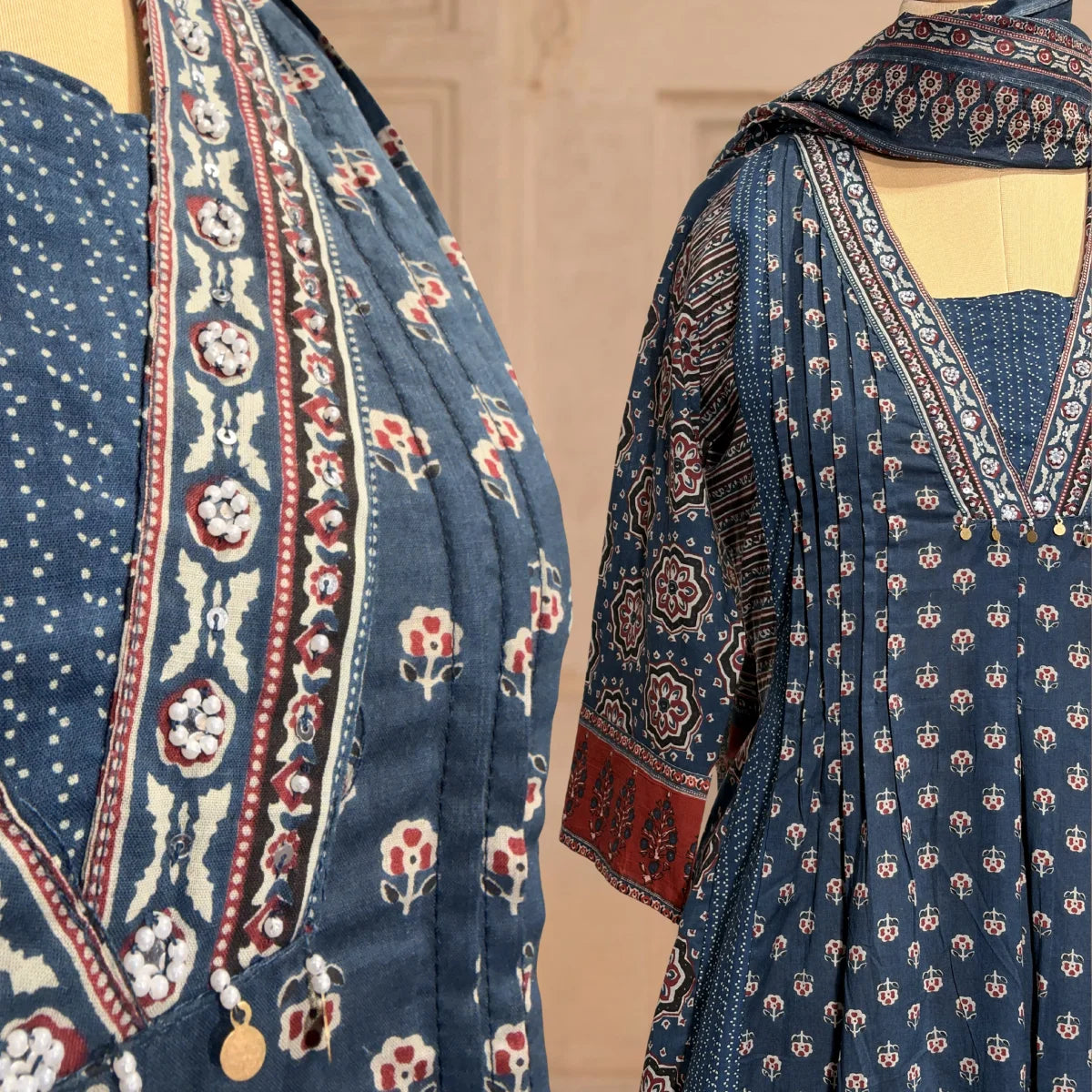 Neel Ajrakh Printed 3-Piece Set