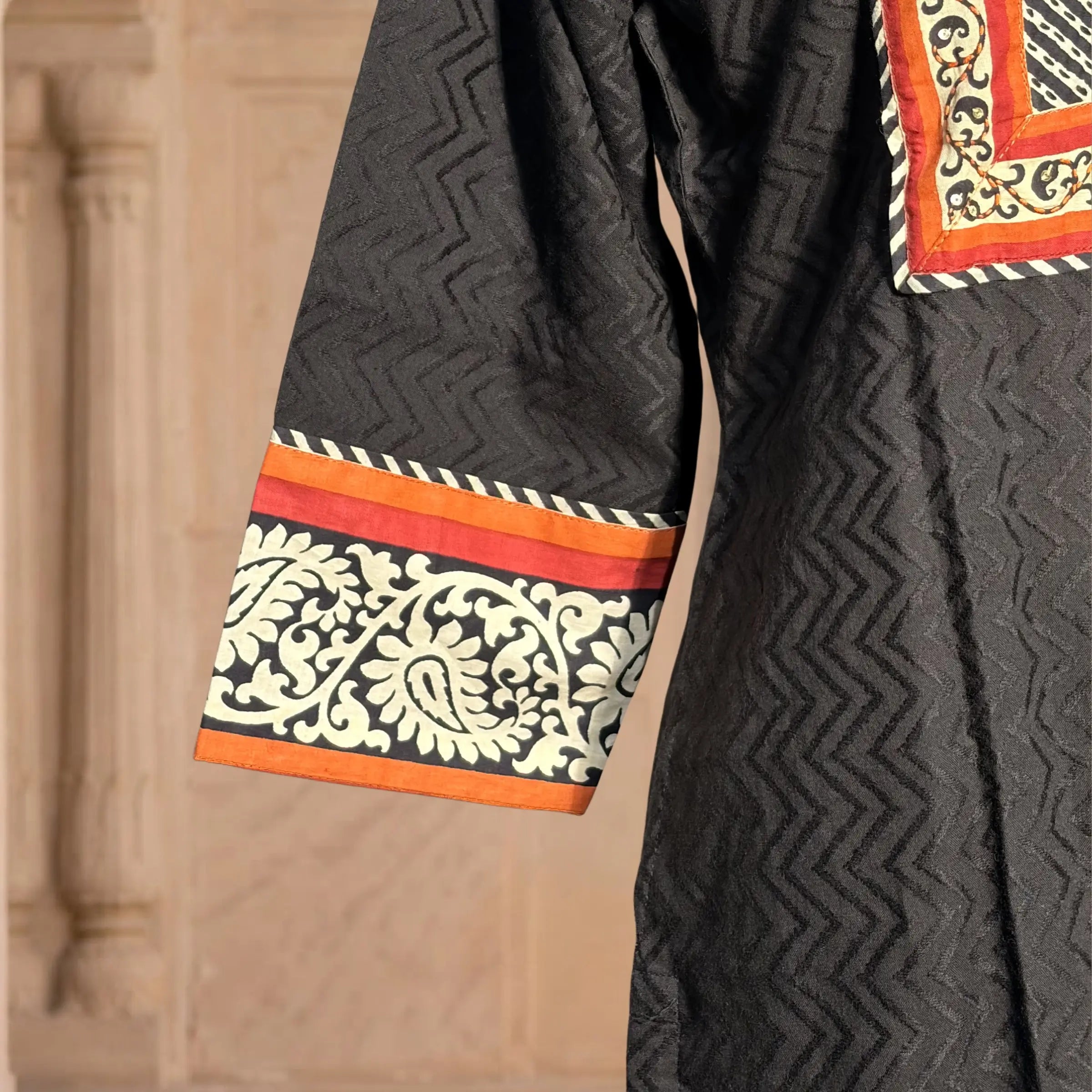 Raahi Rust Border Kurti