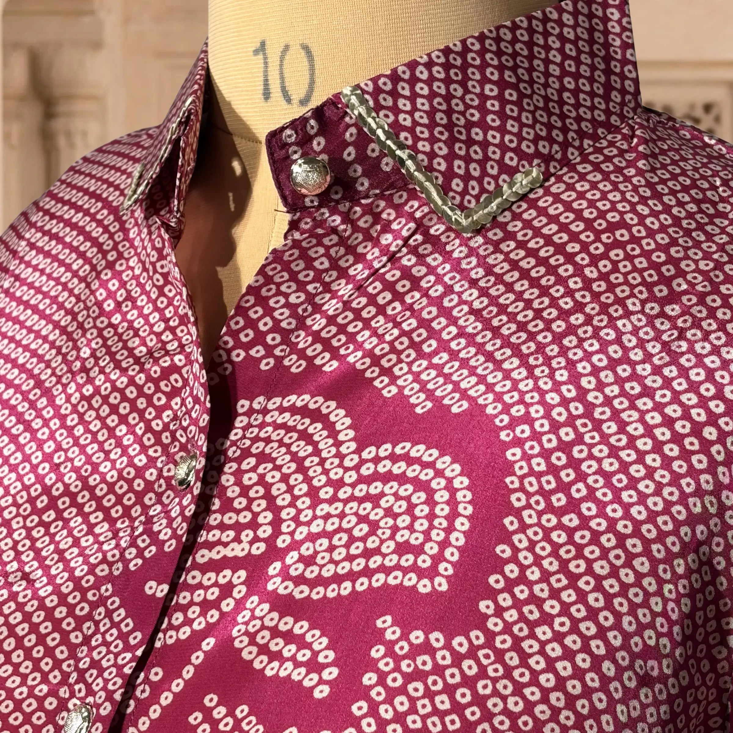 Rani Mehfil Bandhani Shirt