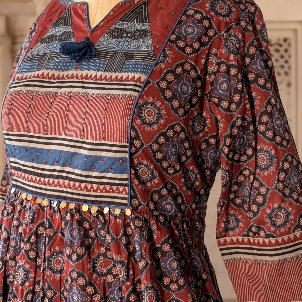 Rust Royale Printed Gown