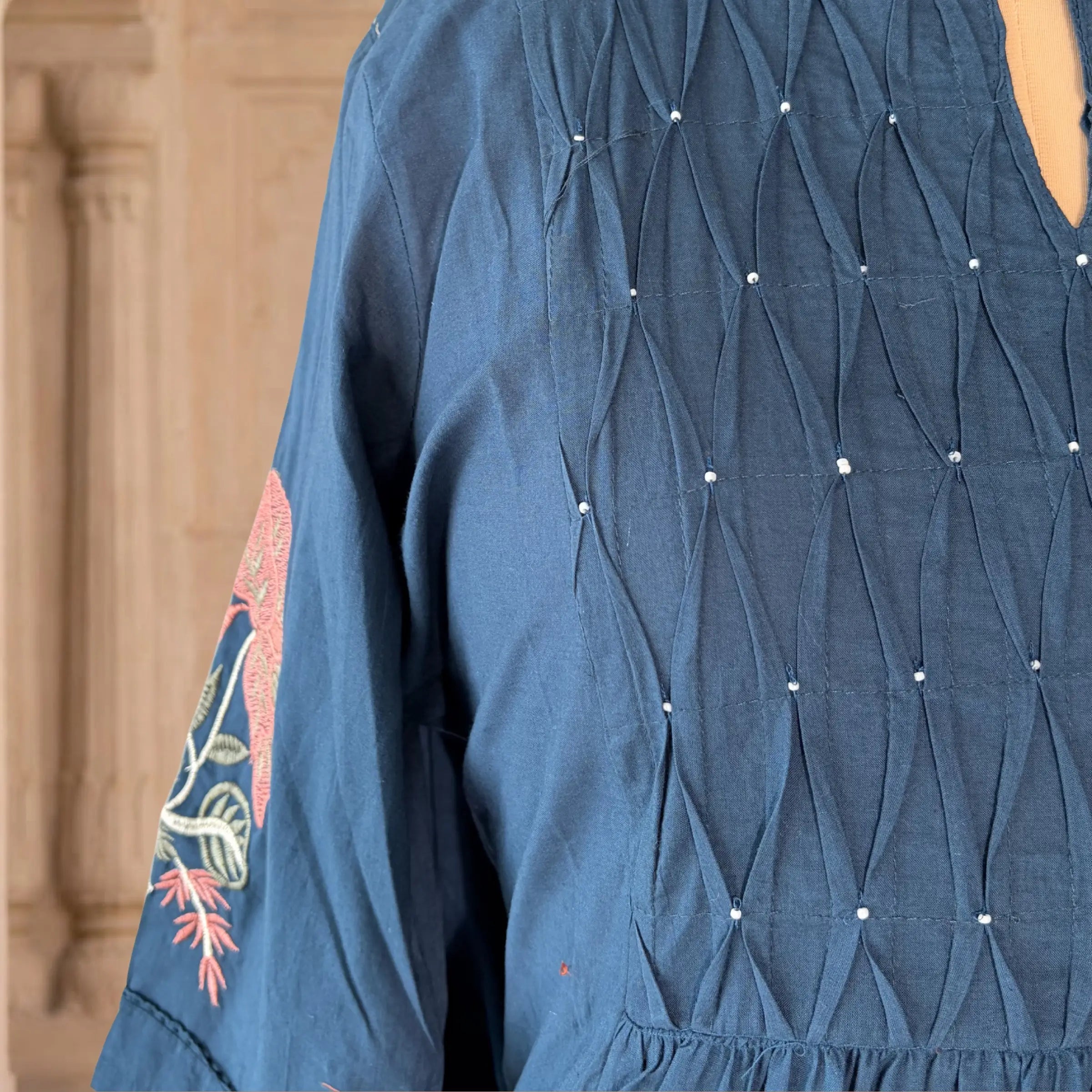 Tarini Teal Embroidered Set
