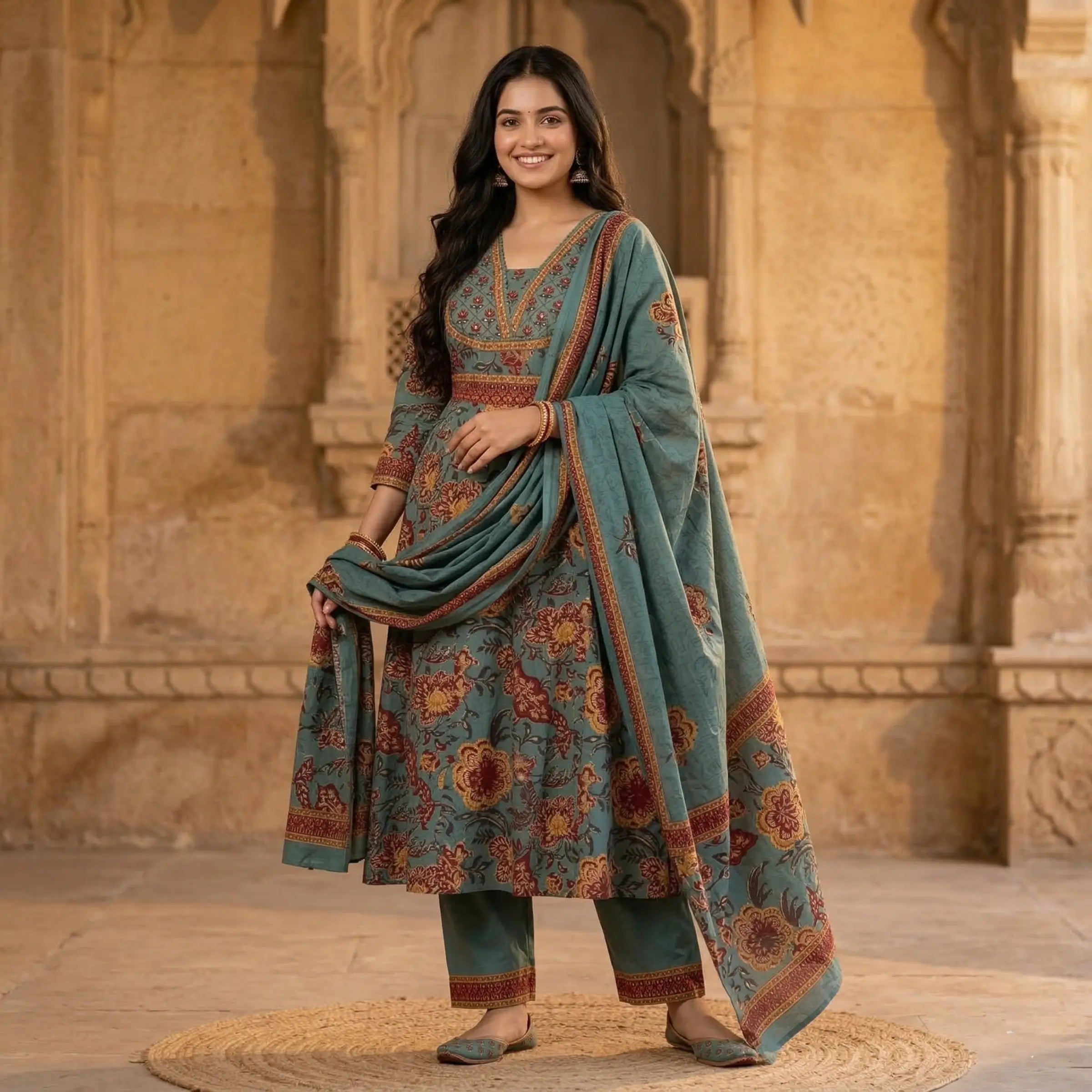 Vrinda Printed Set