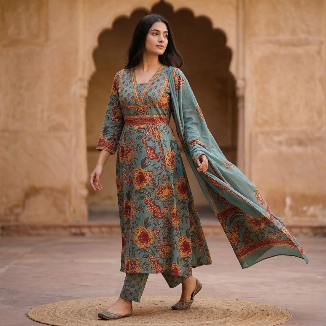 Vrinda Printed Set